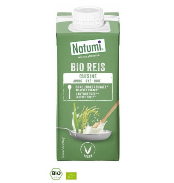 Natumi ryzova alternativa smotany na varenie a pecenie BIO 200ml Natumi ryzova alternativa smotany na varenie a pecenie BIO 200ml