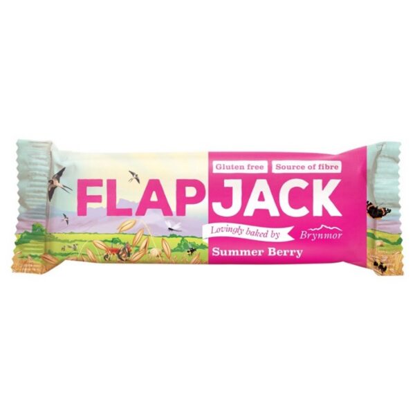 Flapjack ovsený malina - jahoda bezlepkový 80g BRYNMOR Flapjack ovsený malina - jahoda bezlepkový 80g BRYNMOR