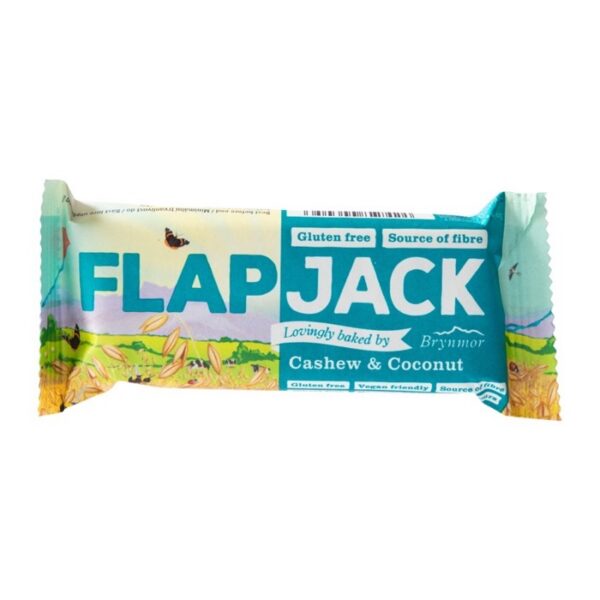 Flapjack ovsený kešu - kokos bezlgluténový 80g BRYNMOR