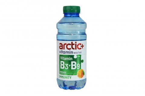 Funkcna voda nesytena - B3+B9 mandarinka - Arctic+ Immunity 600ml
