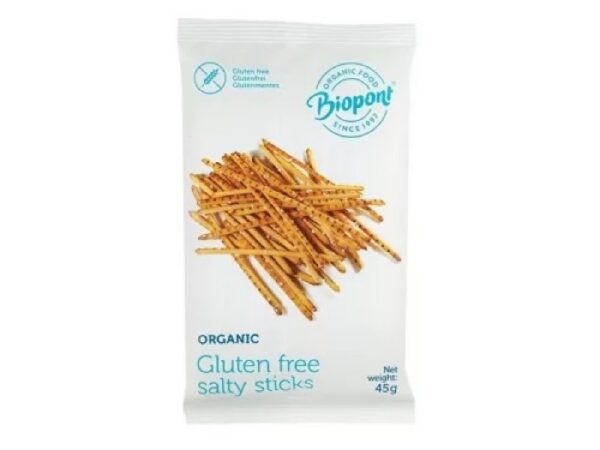 Týčinky slané bezglutenové,Biopont 45g