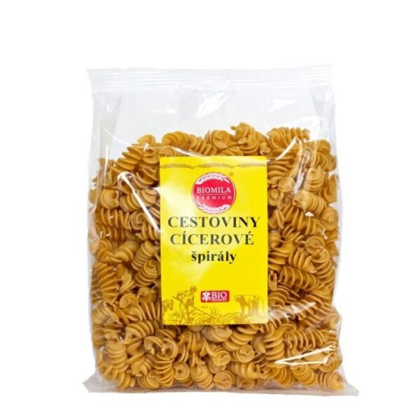 BIOMILA Cestoviny hrachove spiraly bio 250g BIOMILA Cestoviny hrachove spiraly bio 250g