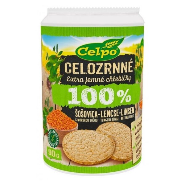 Celozrnne chlebicky cockove s morskou solou - bez lepku Celpo 90g Celozrnne chlebicky cockove s morskou solou - bez lepku Celpo 90g