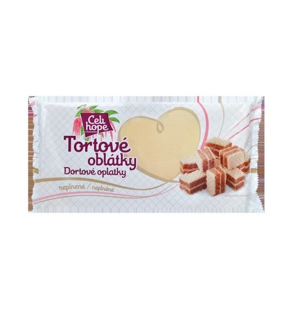 Tortove oblatky neplnene bezglutenove 185g Tortove oblatky neplnene bezglutenove 185g