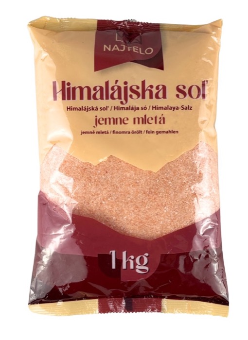 Najtelo Prava Himalajska sol ruzova jemne mleta 1kg Najtelo Prava Himalajska sol ruzova jemne mleta 1kg
