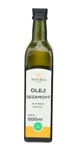 Olej sezamový za studena lisovaný - Natural 500ml Olej sezamový za studena lisovaný - Natural 500ml