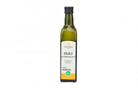 Olej slunečnicový za studena lisovaný - Natural 500ml Olej slunečnicový za studena lisovaný - Natural 500ml