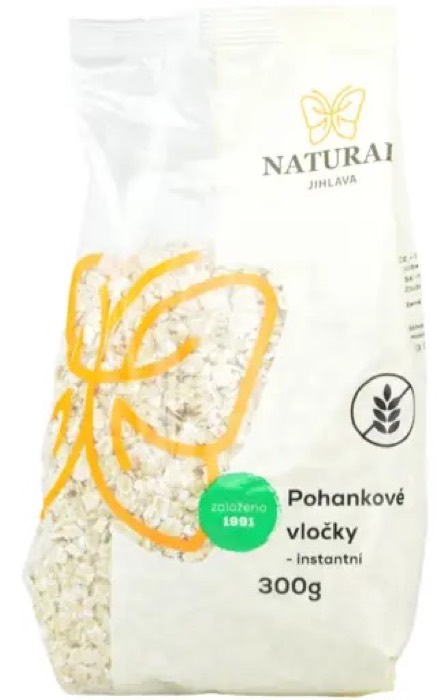 Vločky pohankové světlé instantní - Natural 300g