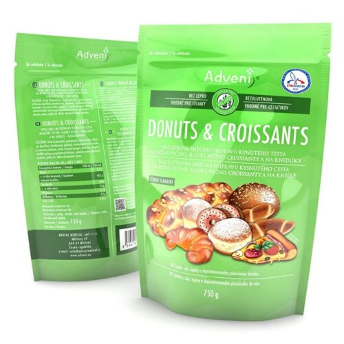 Zmes na pecenie kysnuteho cesta Donuts & Croisants bezglutenova 750g Zmes na pecenie kysnuteho cesta Donuts & Croisants bezglutenova 750g