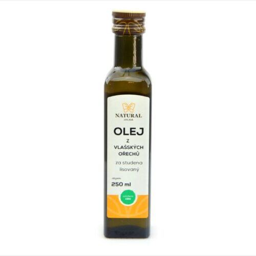 Olej z vlašských orechov lisovaný za studena - Natural 250ml Olej z vlašských orechov lisovaný za studena - Natural 250ml