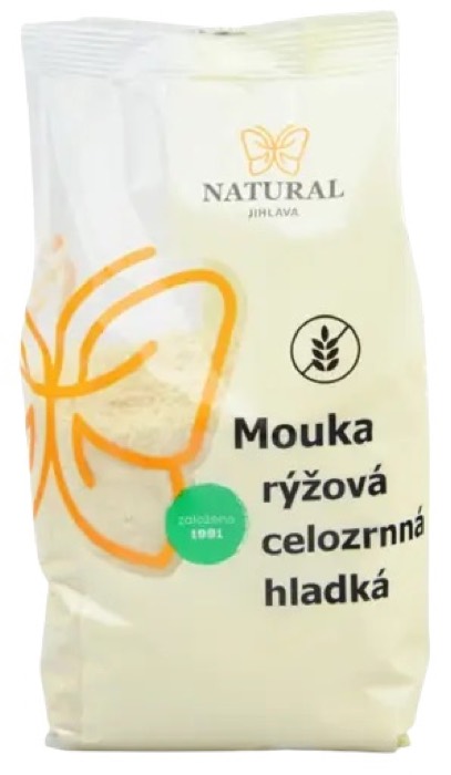 Mouka rýžová celozrnná hladká ITÁLIE bez lepku - Natural 500g Mouka rýžová celozrnná hladká ITÁLIE bez lepku - Natural 500g