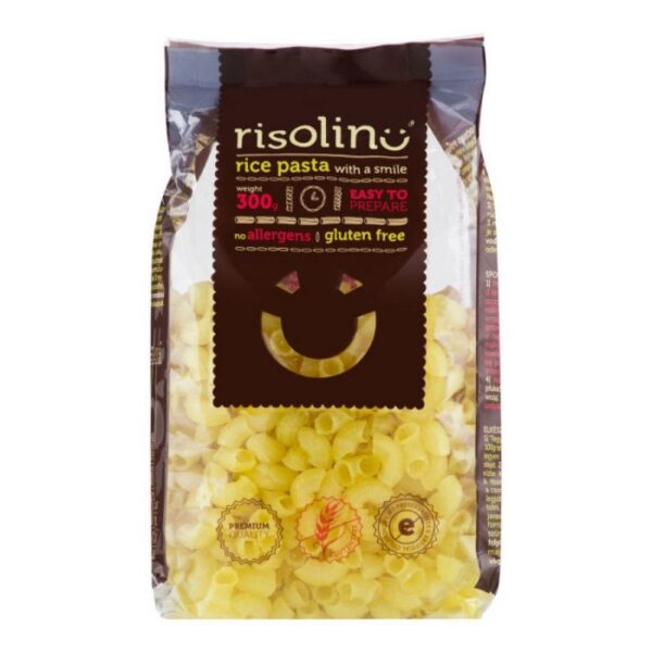 Ryžové cestoviny RISOLINO kolienka bez lepku 300g Ryžové cestoviny RISOLINO kolienka bez lepku 300g